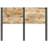Headboard 140 cm Solid Wood Mango and Iron 4017549