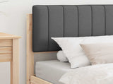 Bed Frame with Upholstered Headboard Dark Grey 90 x 200 cm 877795