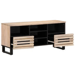 TV Cabinet 100x34x46 cm Solid Wood Mango 377527