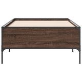 Bed Frame without Mattress Brown Oak 75x190 cm Small Single 844995