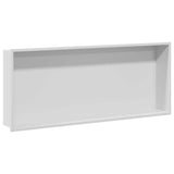 Shower Niche White 75 x 30 x 9.5 cm Stainless Steel 42012673