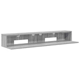 Studio Desk Grey Sonoma 152 x 36 x 19.5 cm Engineered Wood 8006697