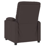 Recliner Chair Dark Brown Fabric 339107