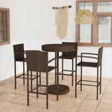 Garden Bar Set Brown PE rattan Medium Seats Many Garden Bar Set 3064771