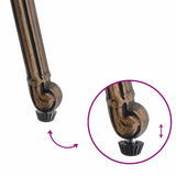 Garden Chair 2 pcs Bronze 55 x 56.5 x 91cm Aluminium 42002370