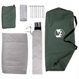 Camping Tent with Roof Army Green 275 x 215 x 125 cm 42028635
