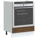 Oven Cabinet Kalmar Brown Oak Engineered Wood 853524