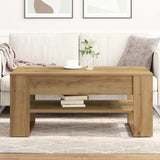 Coffee Table Artisan Oak 102 x 55 x 45 cm Engineered Wood 862728