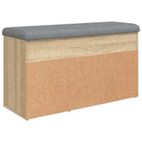 Shoe Bench Sonoma Oak 82x32x45.5 cm Engineered Wood 835028