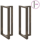 Bar Table Legs T-Shaped 2 pcs Black 60x35x cm Steel 4013107