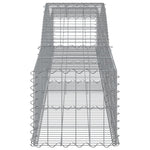 Arched Gabion Baskets 8 pcs 400x50x40/60 cm Galvanised Iron 3146963
