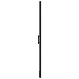 Shower Door Tempered Glass 100x178 cm Black 148889