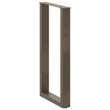 Bar Table Legs U-Shaped 2 pcs Natural Steel 40x cm Steel 4013219