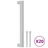 Cabinet Handles 20 pcs Silver 192 mm Stainless Steel 3203639