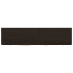 Bathroom Countertop Dark Brown 120x30x cm Treated Solid Wood 3156234