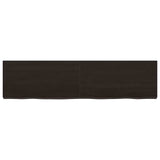 Bathroom Countertop Dark Brown 120x30x cm Treated Solid Wood 3156234