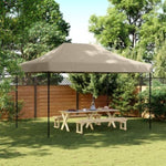 ZNTS Foldable Party Tent Pop-Up Taupe 410x279x315 cm 4005010