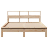 Bookcase Bed without Mattress 120x190 cm Small Double Solid Wood Pine 855729