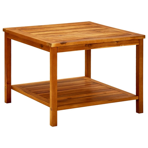 ZNTS Coffee Table 60x60x45 cm Solid Acacia Wood 316403