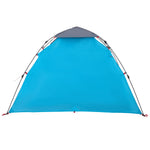 ZNTS Camping Tent Dome 3-Person Blue Quick Release 4004227