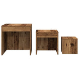 Nesting Tables 3 pcs Old Wood Engineered Wood 856686