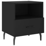 Bedside Cabinets 2 pcs Black 40x35x47.5 cm Engineered Wood 827471