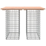 Garden Table Gabion Design 100x70x72 cm Solid Wood Douglas 834363