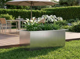 Garden Planter with LED Silver 30 x 60 x 30 cm Galvanised Steel 8008094