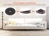 48" Foldable Mini Fitness Trampoline, with Adjustable Foam Handle, Orange T3398P349139