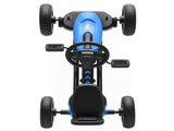 Pedal Go Kart for Kids 2-5 Years, with Silent EVA Wheels, Metal Frame, Blue T3398P378923