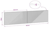 Wall-Mounted Headboard HAARLEM White Engineered Wood 896945