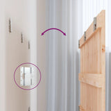 Wall Headboard 185x3x60 cm Solid Wood Pine 824863