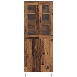 Highboard Old Wood 69.5 x 34 x 180 cm Engineered Wood 3402692