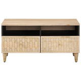 ZNTS Coffee Table 80x54x40 cm Solid Wood Mango 358261