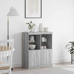 Sideboard Grey Sonoma 81x37x100 cm Engineered Wood 3318622