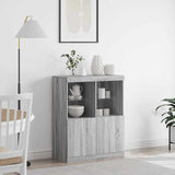 Sideboard Grey Sonoma 81x37x100 cm Engineered Wood 3318622