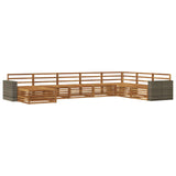 Outdoor Sofa Set 8 pcs Natural 3383727