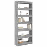 Book Cabinet Grey Sonoma 80 x 30 x 198 cm Engineered Wood 3388356