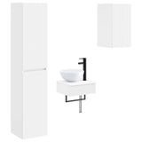 Bathroom Furniture Set 3 pcs White 33 x 34.5 x 160 cm 3406043