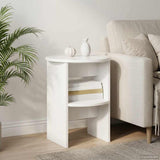 Side Cabinet 2 pcs High Gloss White 40 x 50 cm Engineered Wood 899825