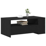 Coffee Table Black Oak 102 x 55 x 43.5 cm Engineered Wood 862733