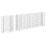 145639 Gabion Raised Bed Galvanised Steel 270x30x90 cm