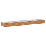 Garden Raised Bed 485 x 100 x 36 cm Galvanised Steel 42017362