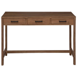 Desk with Drawers Natural Solid Teak Wood 110 x 50 x 75 cm 42026904