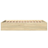 Bed Frame without Mattress Sonoma Oak 140x200 cm 3281016