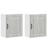Kitchen Wall Cabinets 2 pcs Kalmar Grey Sonoma Engineered Wood 853570