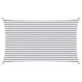 Sun Shade Sail Light Grey and White 5 x 3 m 42031126