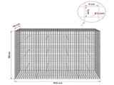 Gabion with 5 mm Wire and 5x5 cm Mesh 200x50x150 cm 3464278
