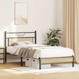 Bed Frame without Mattress Sonoma Oak 107x203 cm Engineered Wood 4106940