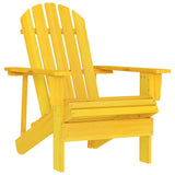 Garden Chair Yellow Solid fir wood Standard Durable 315874